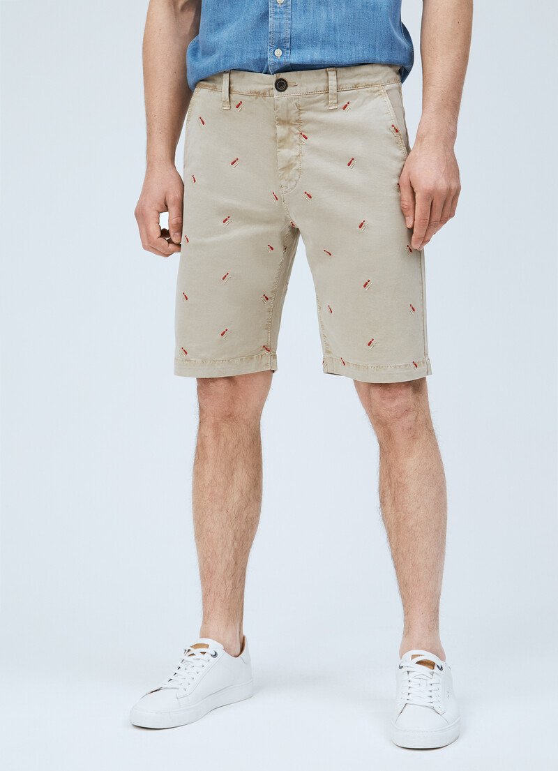 Short cheap beige hombre